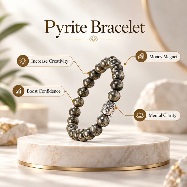 100% Natural Pyrite Bracelet