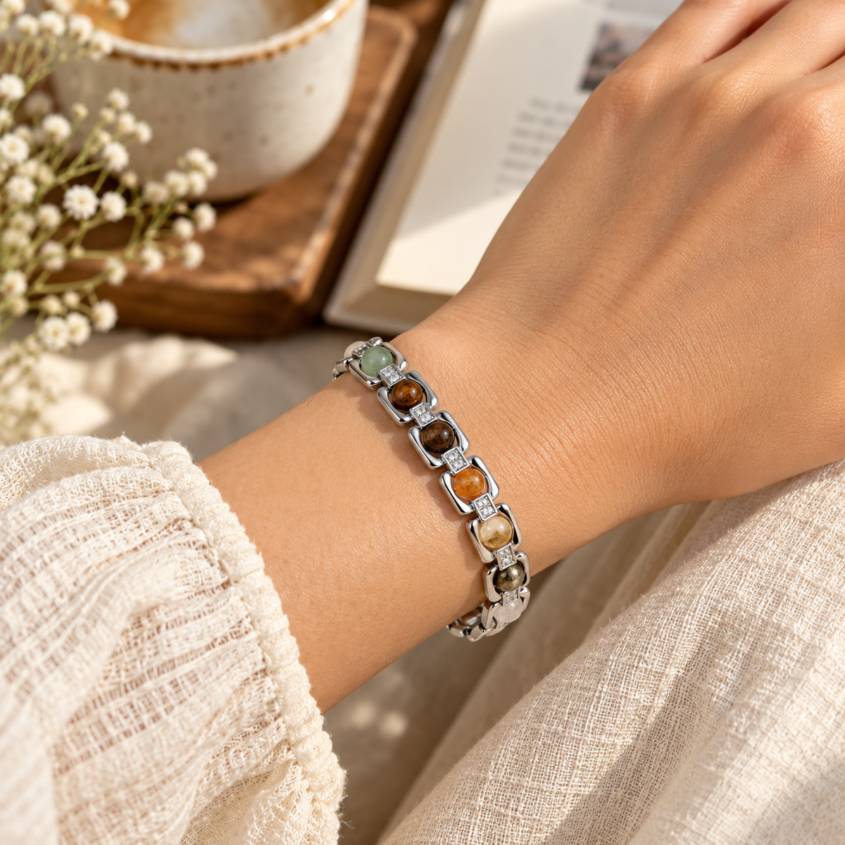 Metal Dhan Yog Bracelet - Silver