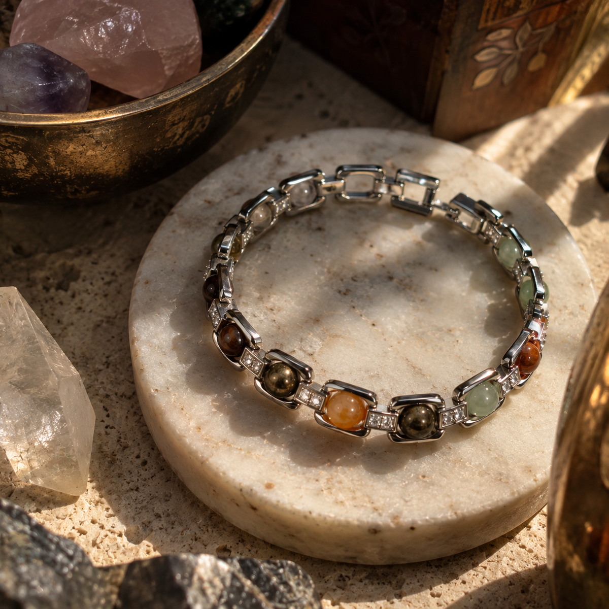 Metal Dhan Yog Bracelet - Silver