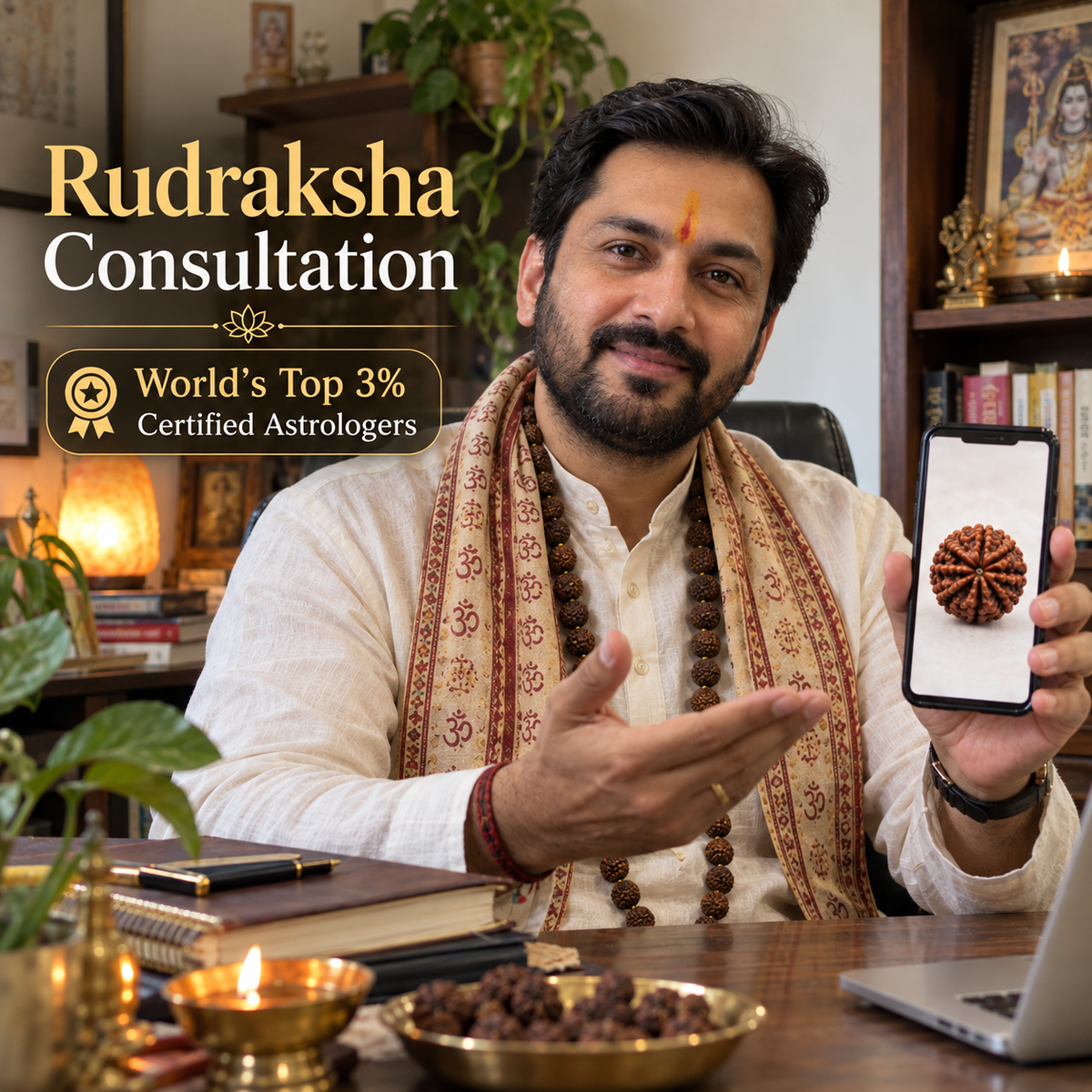 Rudraksha Consultation - By Top 3% Astrologers Only