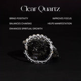 Clear Quartz 100% Natural Stone 8mm Bracelet