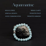 Aquamarine 100% Natural Stone 8mm Bracelet