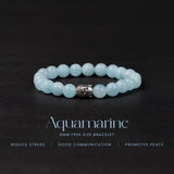 Aquamarine 100% Natural Stone 8mm Bracelet
