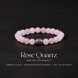 Rose Quartz 100% Natural Stone 8mm Bracelet