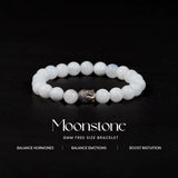 Moonstone 100% Natural Stones 8mm Bracelet