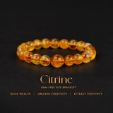 Citrine 100% Natural Stone 8mm Bracelet