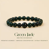 Jade 100% Natural Stone 8mm Bracelet