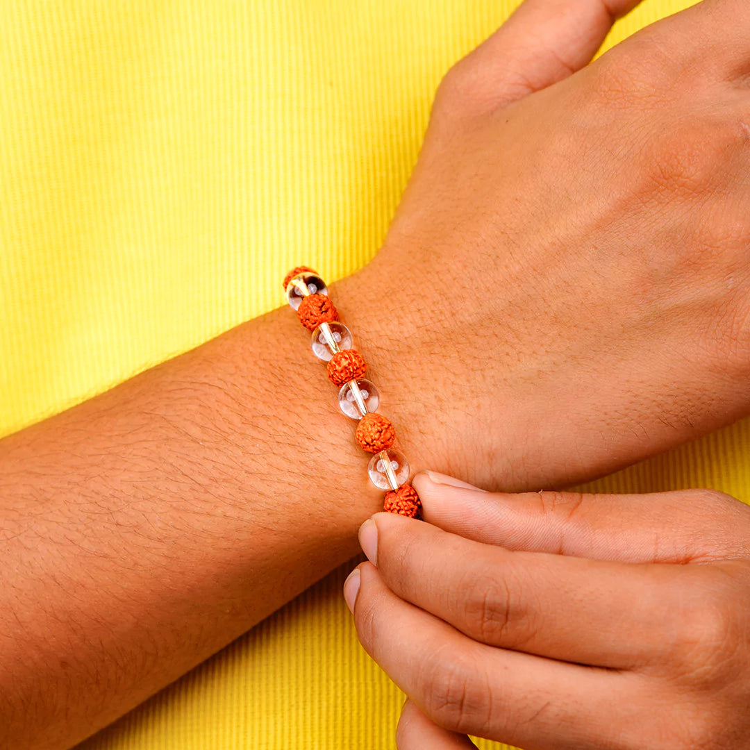 Rudraksha Crystal 100% Natural Bracelet