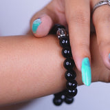 Black Tourmaline 100% Natural Stones 8mm Bracelet