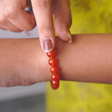 Red Carnelian 100% Natural Stones 8mm Bracelet