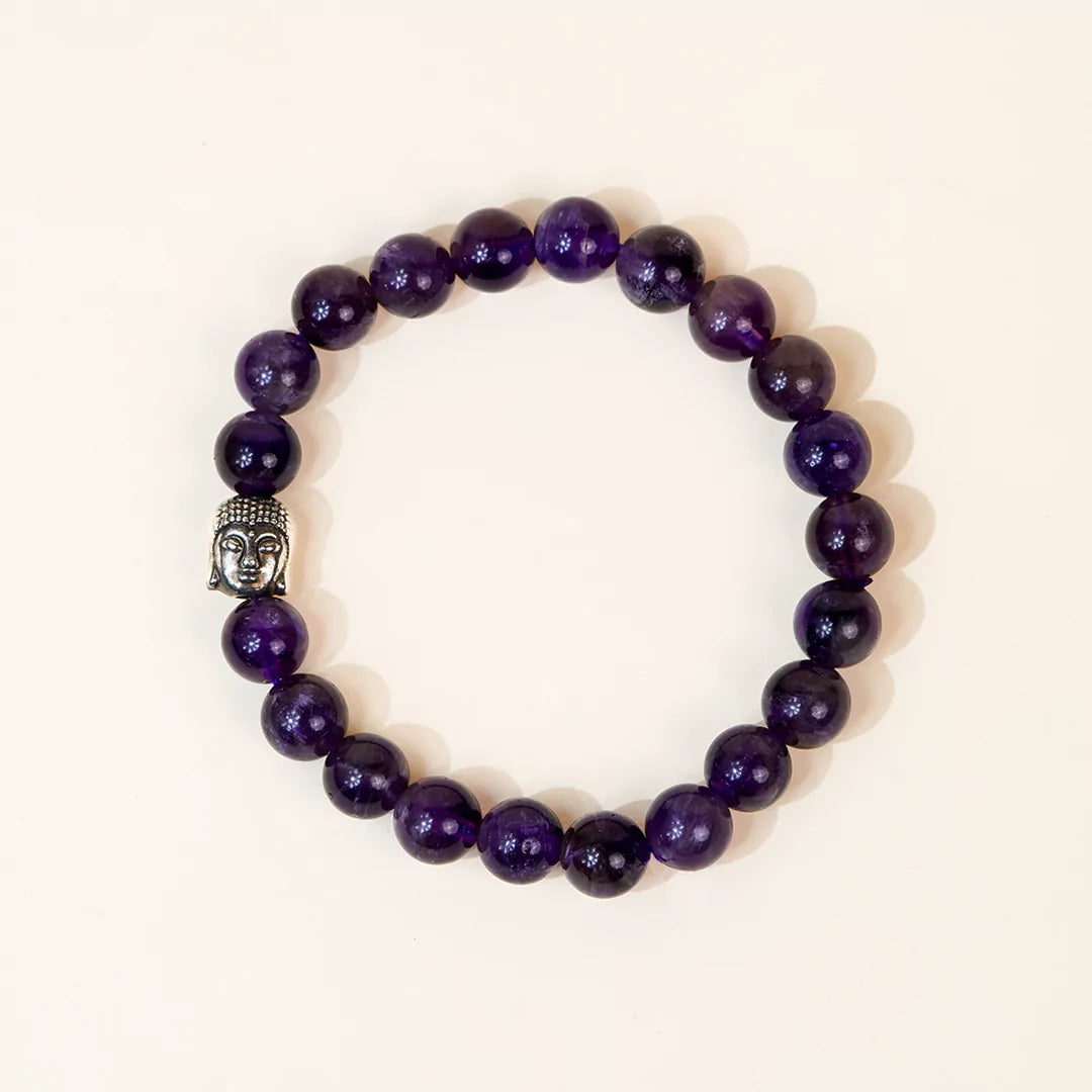 Amethyst 100% Natural Stone 8mm Bracelet
