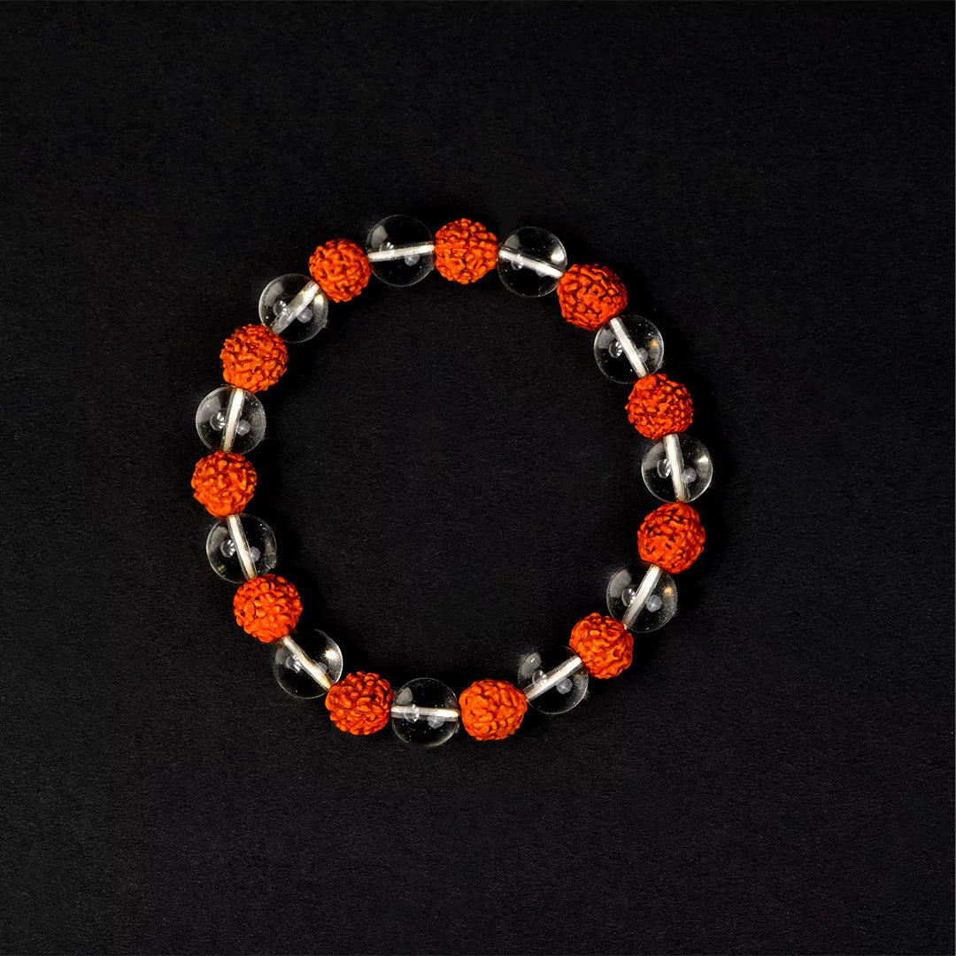 Rudraksha Crystal 100% Natural Bracelet