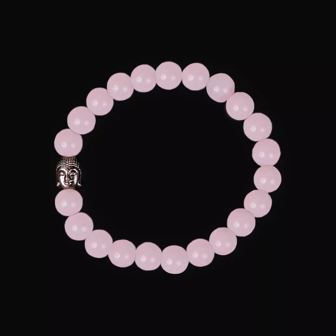 Rose Quartz 100% Natural Stone 8mm Bracelet