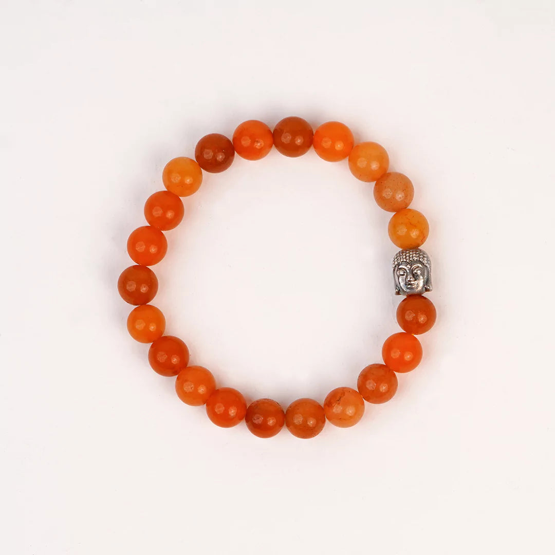 Orange Aventurine 100% Natural Stones 8mm Bracelet